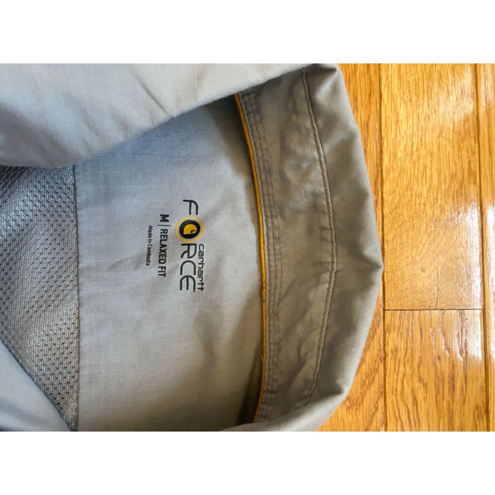 Carhartt Carhartt Shirt Mens Gray Long Sleeve Button-Up Relaxed Fit Fish Vented Sz M Size US M / EU 48-50 / 2 - 3 Thumbnail
