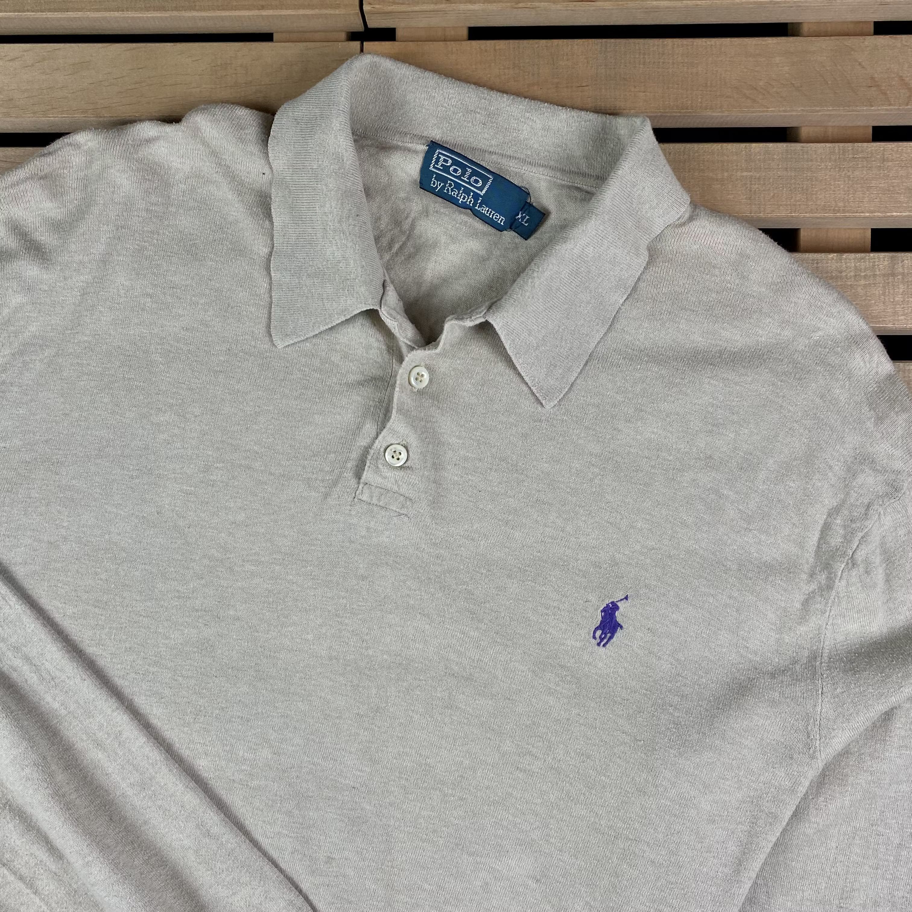 Polo Ralph Lauren × Ralph Lauren × Vintage Mens Sweatshirt Long Sleeve Polo Ralph Lauren Vintage XL Size US XL / EU 56 / 4 - 2 Thumbnail