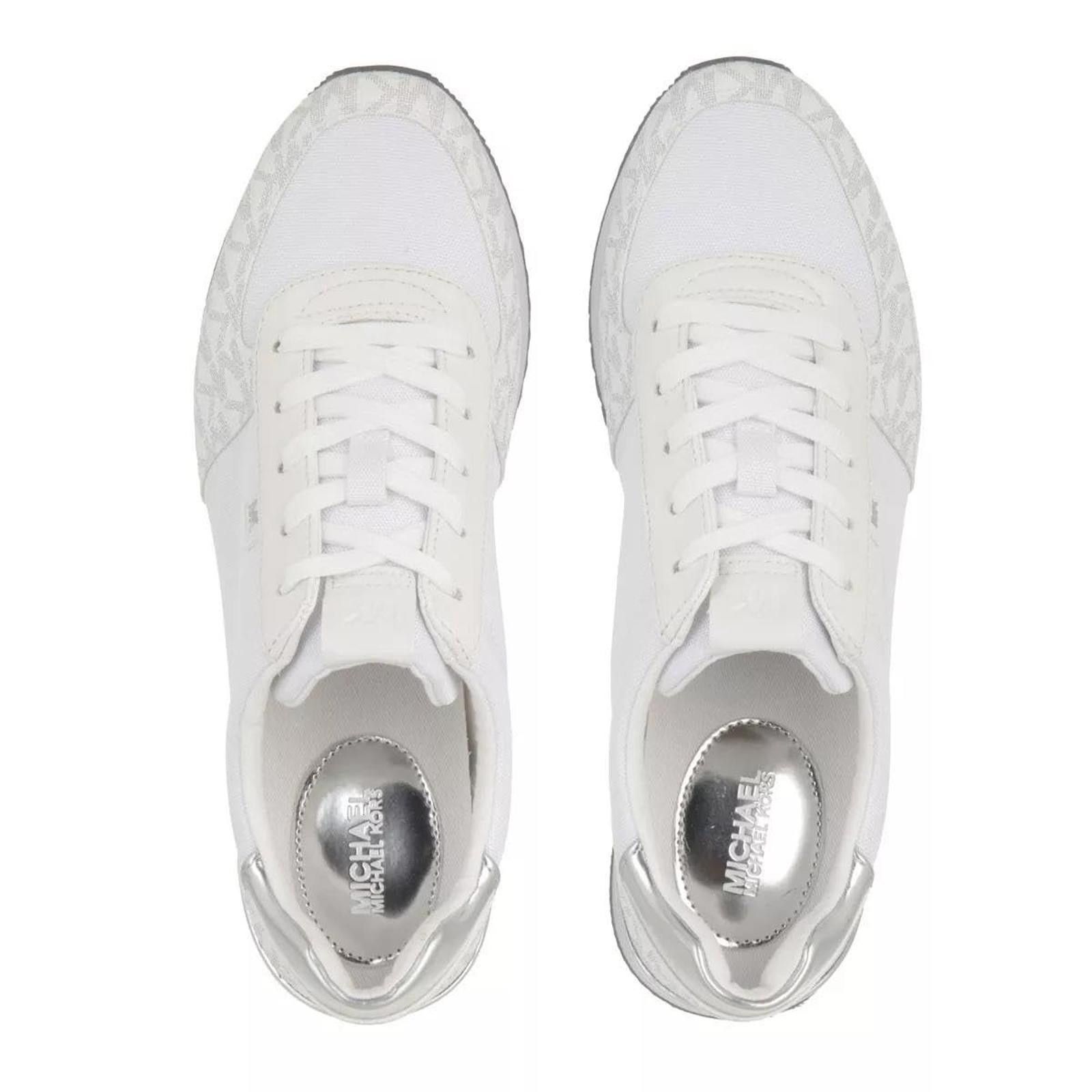 Michael Kors Michael Kors Monique Trainer Bright White Silver 9.5 M NEW Size US 9.5 / IT 39.5 - 2 Thumbnail