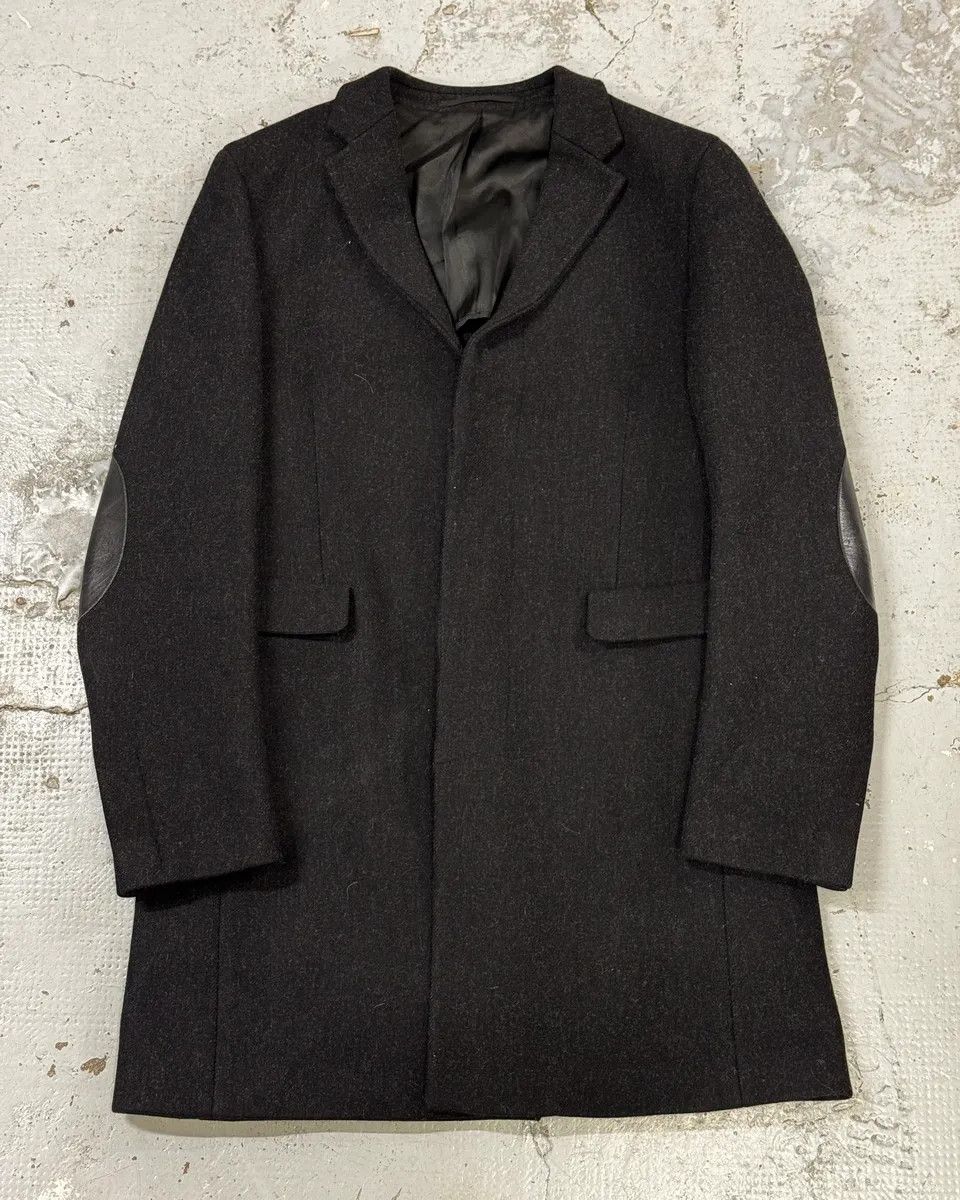 Prada FW2002 Prada Dark Obscure Grey Wool Trench Coat Size US M / EU 48-50 / 2 - 1 Thumbnail