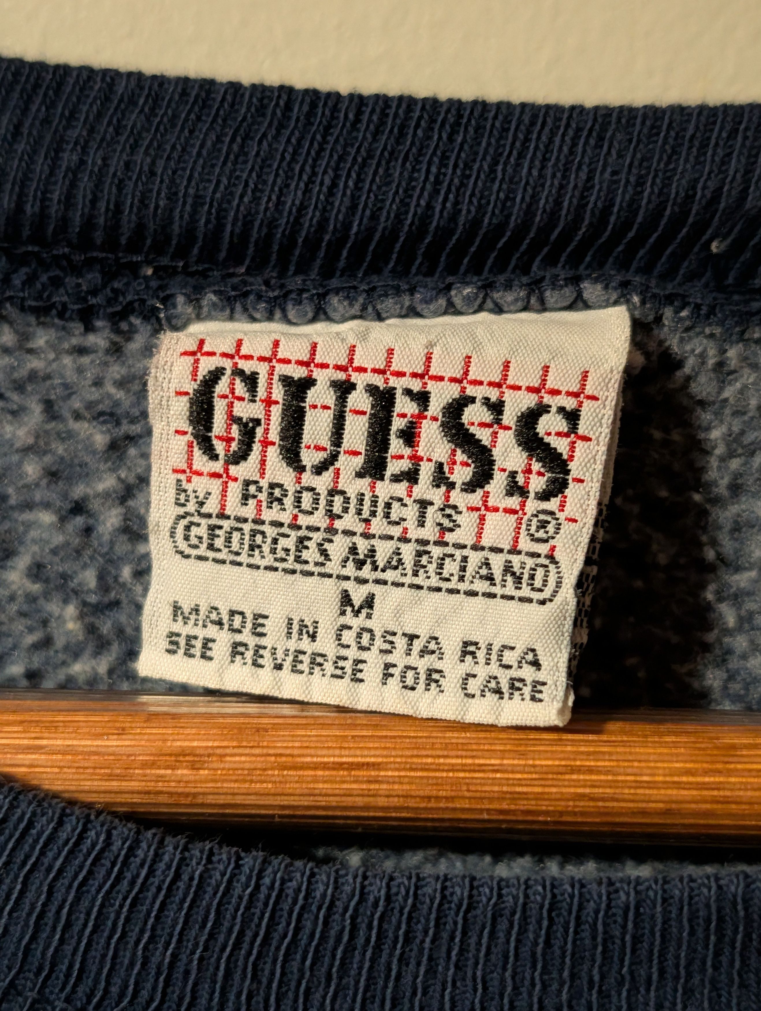 Guess Vtg 90s Guess Jeans Big Logo Sweatshirt Wrap Around Logo Size US M / EU 48-50 / 2 - 12 Thumbnail