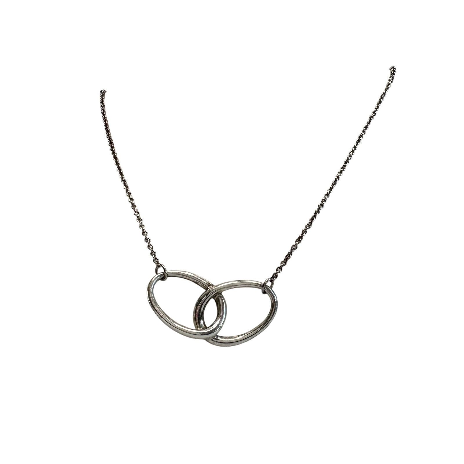 Tiffany & Co. Tiffany and Co Elsa Peretti Large Double Loop Necklace 15" Size ONE SIZE - 11 Thumbnail