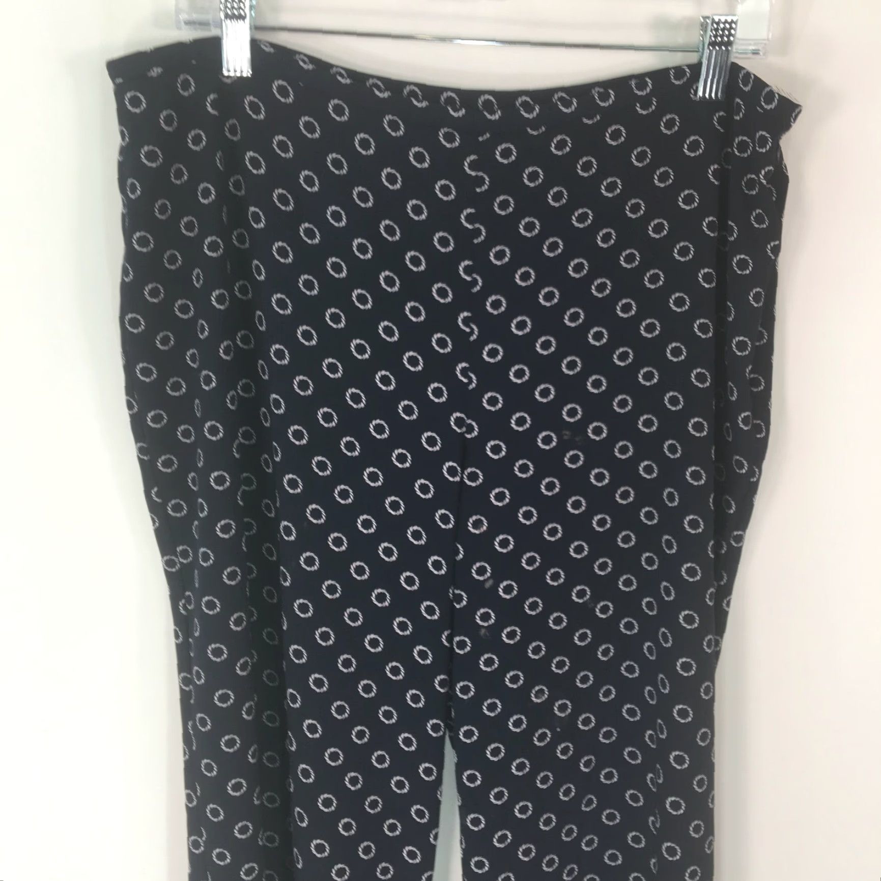 Talbots Talbots Womens Career Stretch Life Savers Print Indigo Blue Slacks Pants 14 Size 36" / US 14 / IT 50 - 3 Thumbnail