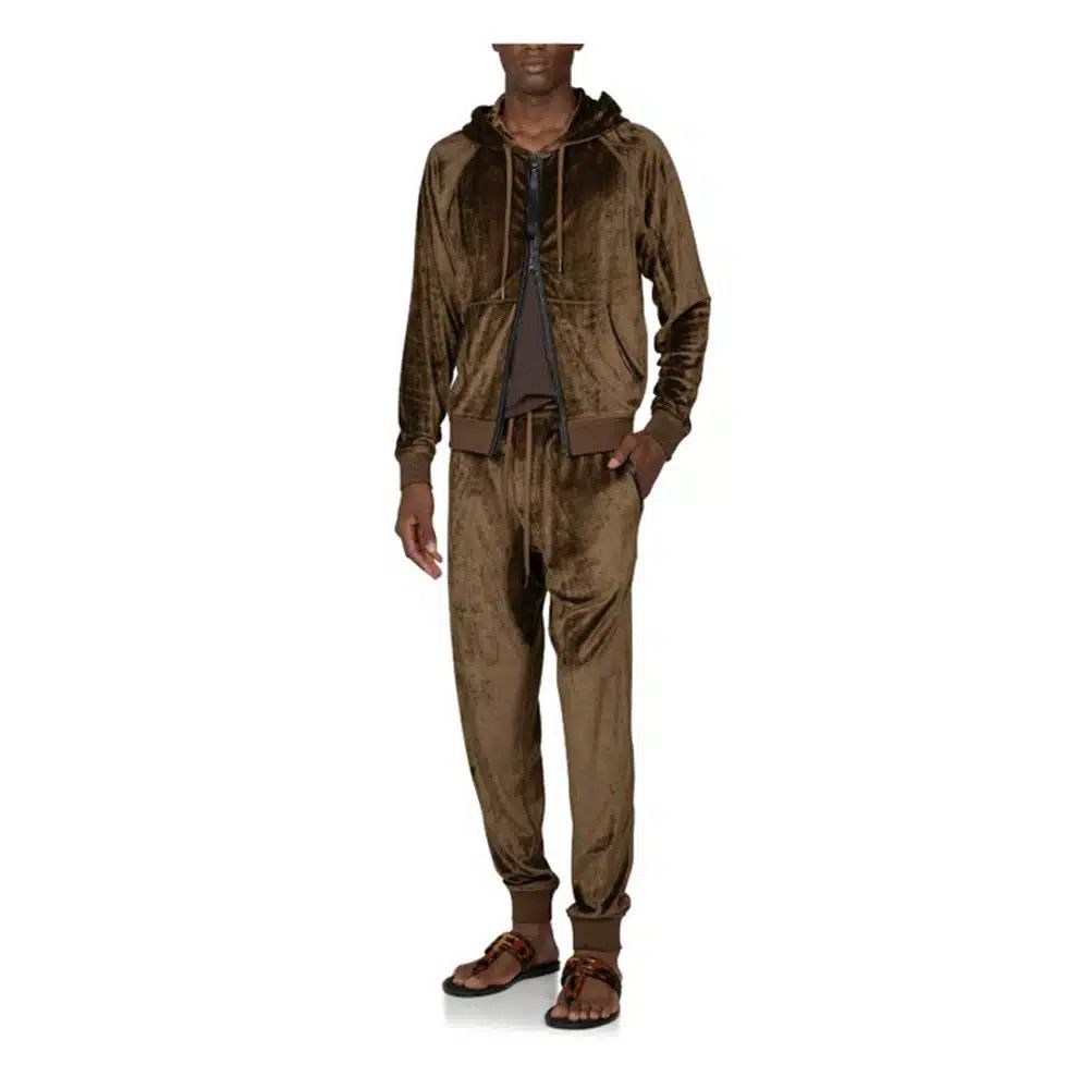 Tom Ford o1loc1c1124 TFJ266 Velour Truckpant in Brown Size US 34 / EU 50 - 1 Preview