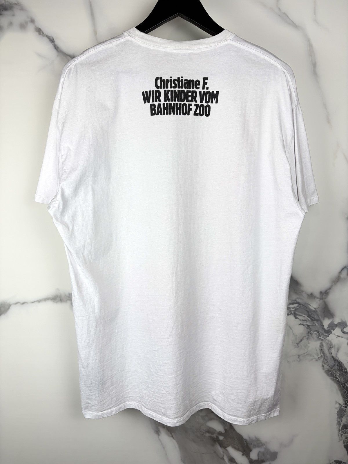 FW18 Raf Simons Christiane F Wet Hair Tshirt White