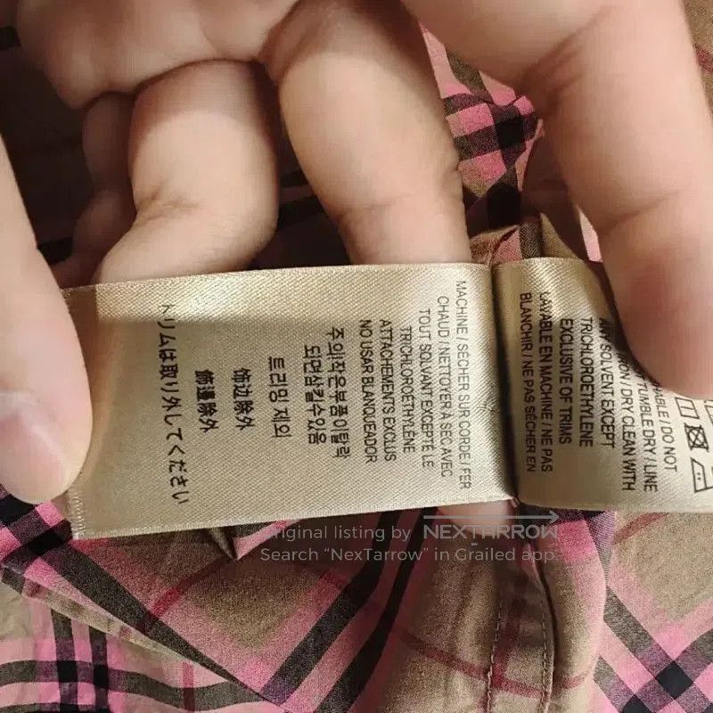 Burberry Burberry Women's Plaid Short Sleeve Shirt. Size L / US 10 / IT 46 - 6 Thumbnail