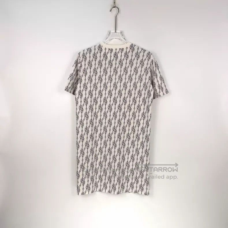 Hermes Hermes White Rope Pattern Short Sleeve Dress Size XS / US 0-2 / IT 36-38 - 4 Thumbnail