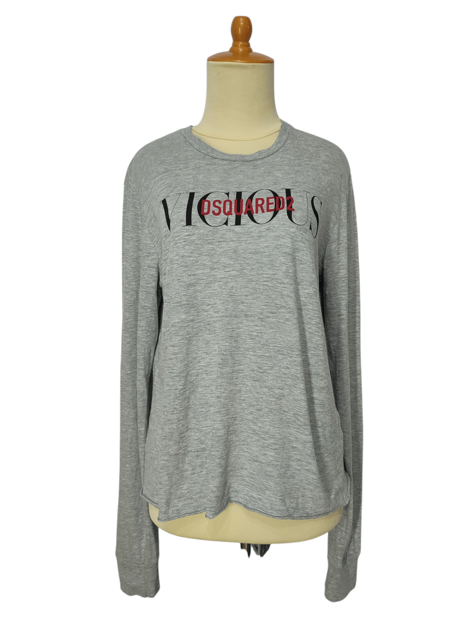 Dsquared2 SICK🔥Dsquared2 Vicious Spellout Back Laces Long Sleeve Size M / US 6-8 / IT 42-44 - 10 Thumbnail