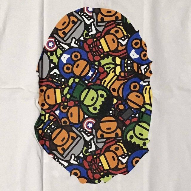 Bape × Marvel Comics BAPE × Marvel Comics MILO Big Head T-shirt a bathing ape Size US M / EU 48-50 / 2 - 4 Thumbnail