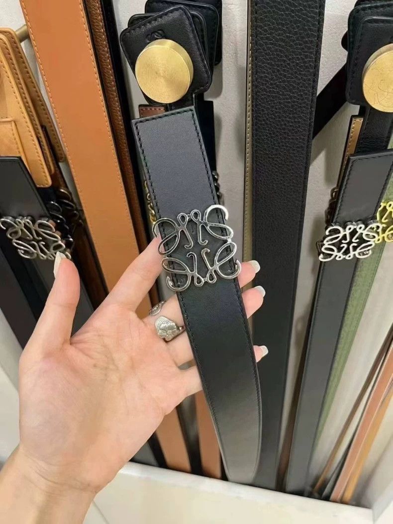 Loewe LOEWE Silver buckle classic belt Size ONE SIZE - 5 Thumbnail