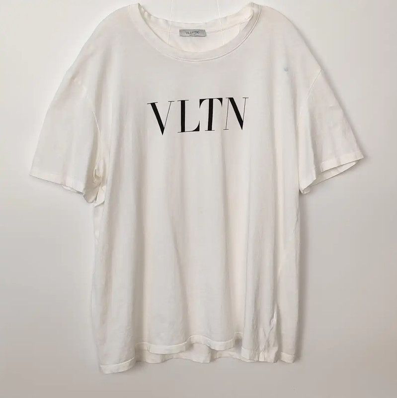 Valentino Valentino White Cotton Logo T-Shirt for Men 0089 Size US XXL / EU 58 / 5 - 1 Thumbnail
