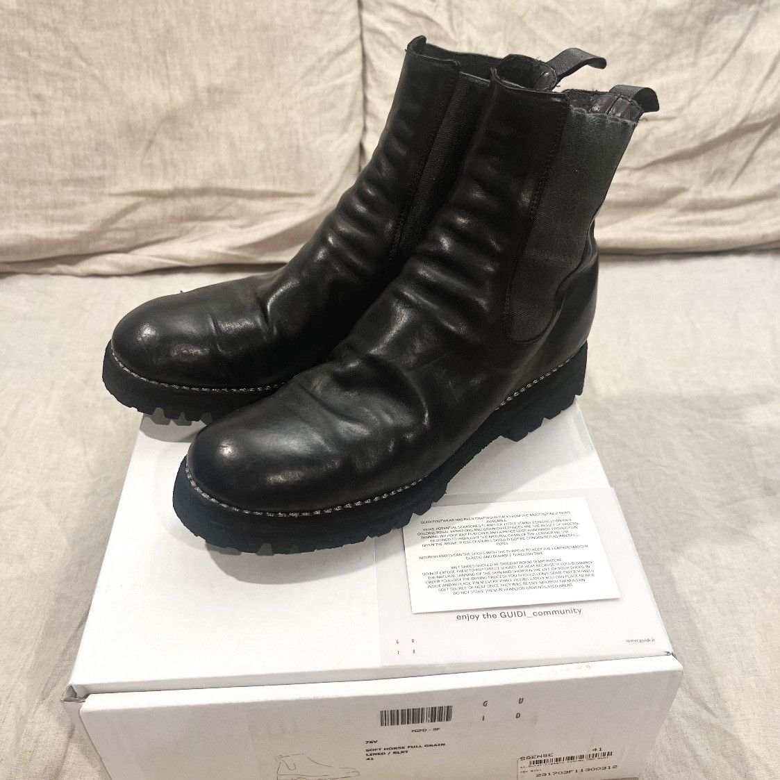 Guidi Guidi 986 Horse Hair Reverse Backzip FW15 | Grailed