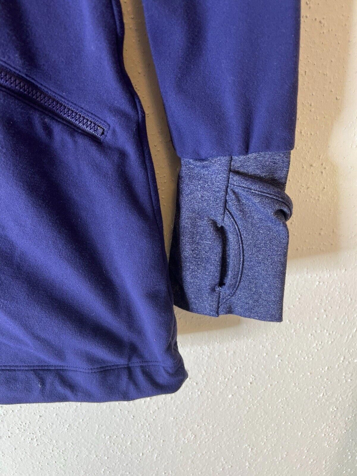 Designer ATHLETA PURPLE LONG HOODIE JACKET XS ASYMMETRICAL ZIP Size XS / US 0-2 / IT 36-38 - 8 Thumbnail