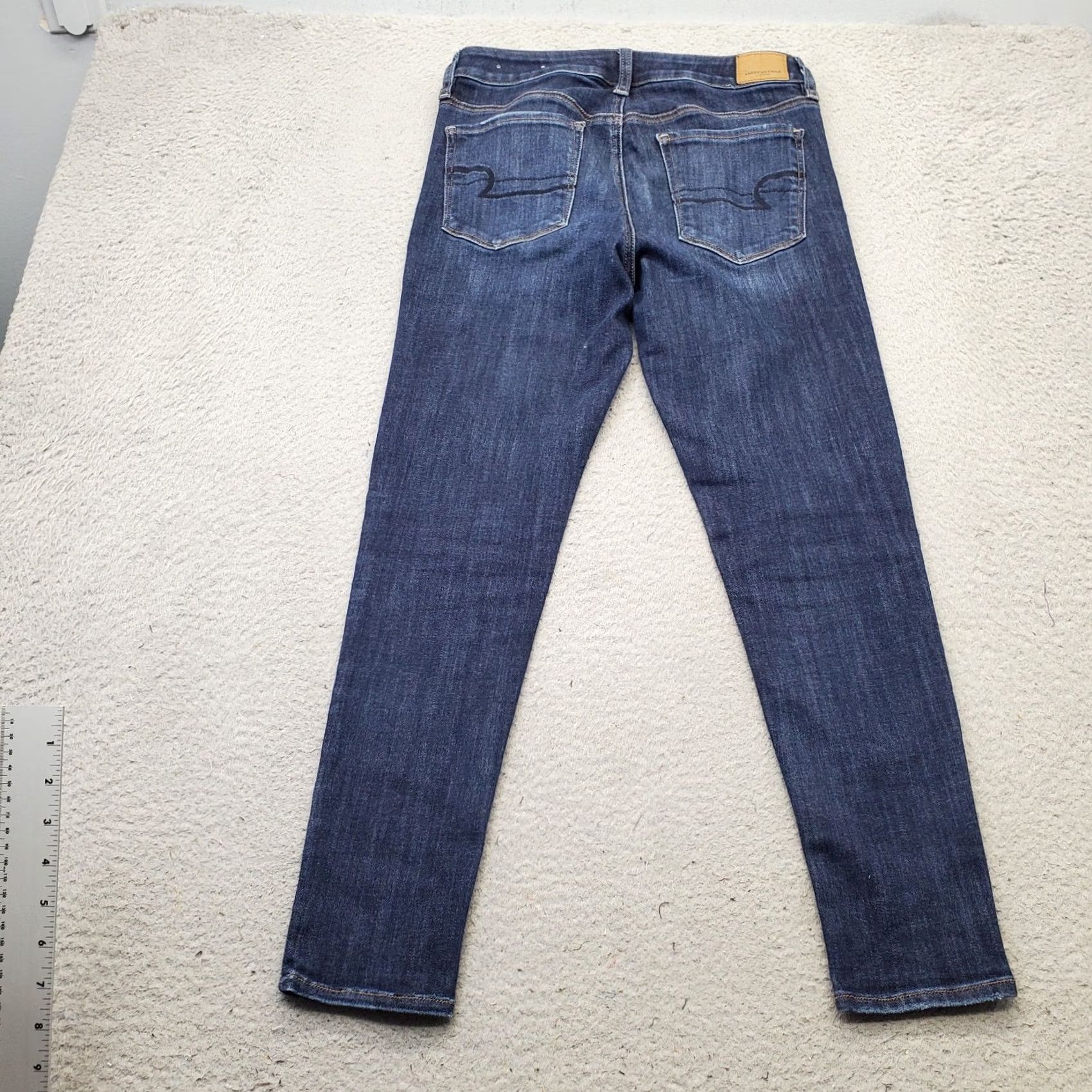 American Eagle Outfitters American Eagle Outfitters Womens Skinny Jeans 8 Short Denim Dark Wash Blue Stretch Skinny Jeans Womens 8 SHORT (EAO) Size 30" / US 8 / IT 44 - 2 Thumbnail
