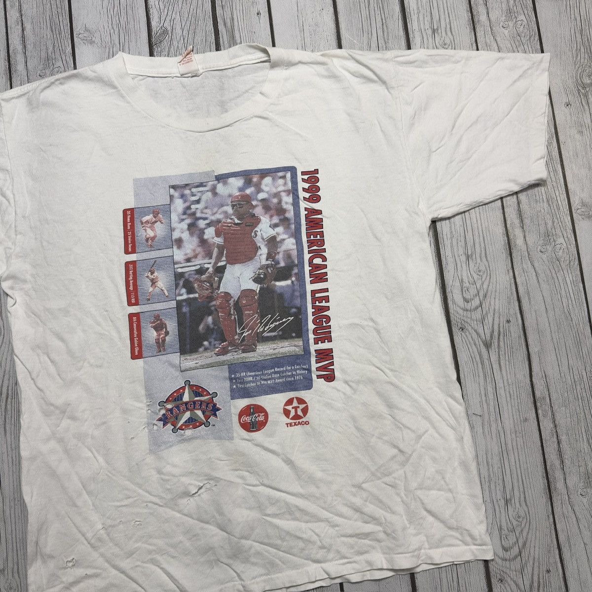 MLB × Vintage Vintage Ivan Pudge Rodriguez tee Size US XL / EU 56 / 4 - 3 Thumbnail