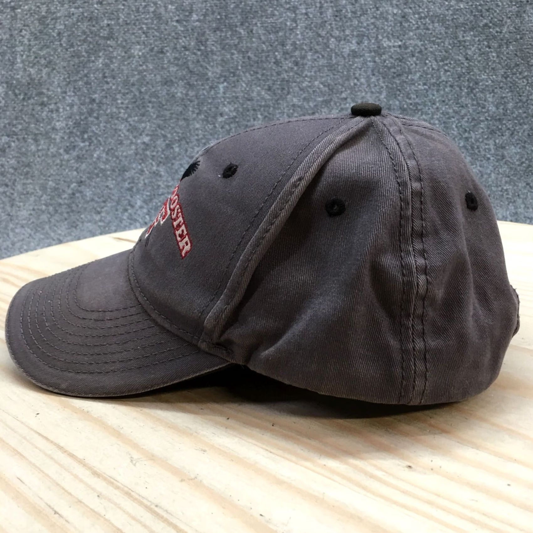 Vintage Rooster Booster PF Baseball Cap Hat One Size Grey Adjustable Embroidered Mens Size ONE SIZE - 4 Thumbnail
