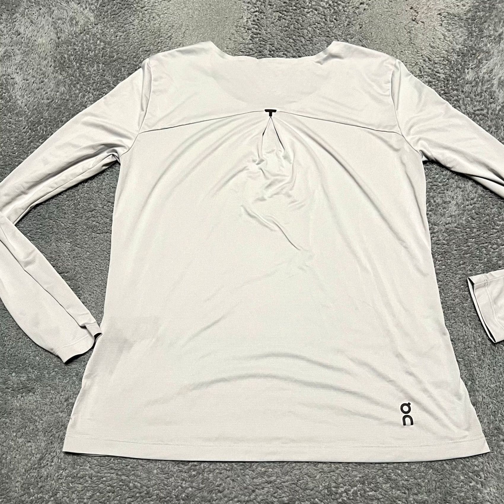Vintage On Cloud Performance Long Sleeve T Shirt Womens Large Lightweight Running Gray L Regular Women Size L / US 10 / IT 46 - 3 Thumbnail