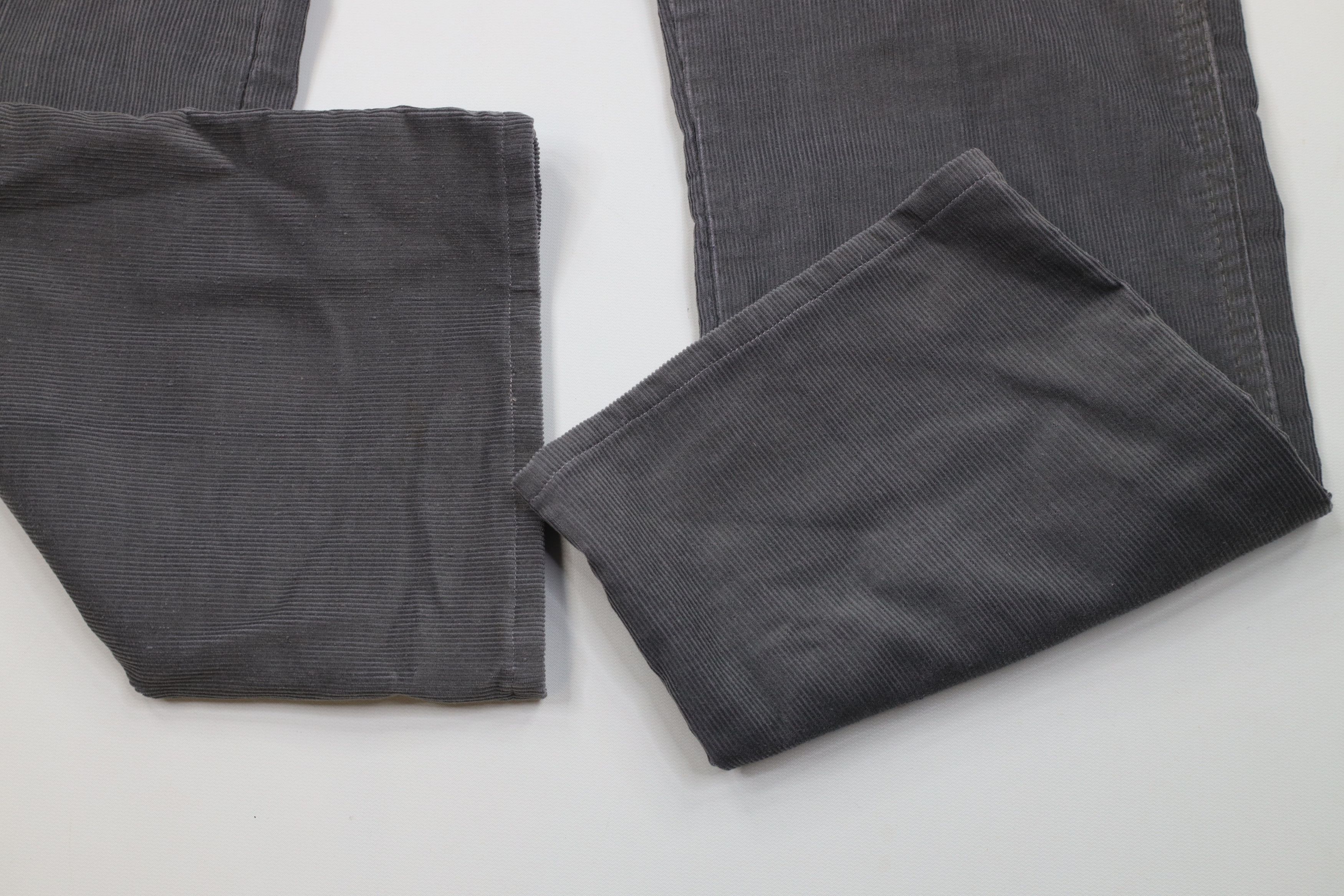 Vintage Vintage 70s Streetwear Straight Leg Corduroy Pants Gray USA Size US 38 / EU 54 - 6 Thumbnail
