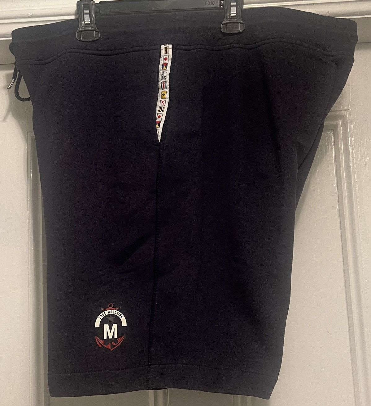 Moschino Authentic Love Moschino flags shorts navy XXL Size US 44 / EU 60 - 2 Thumbnail