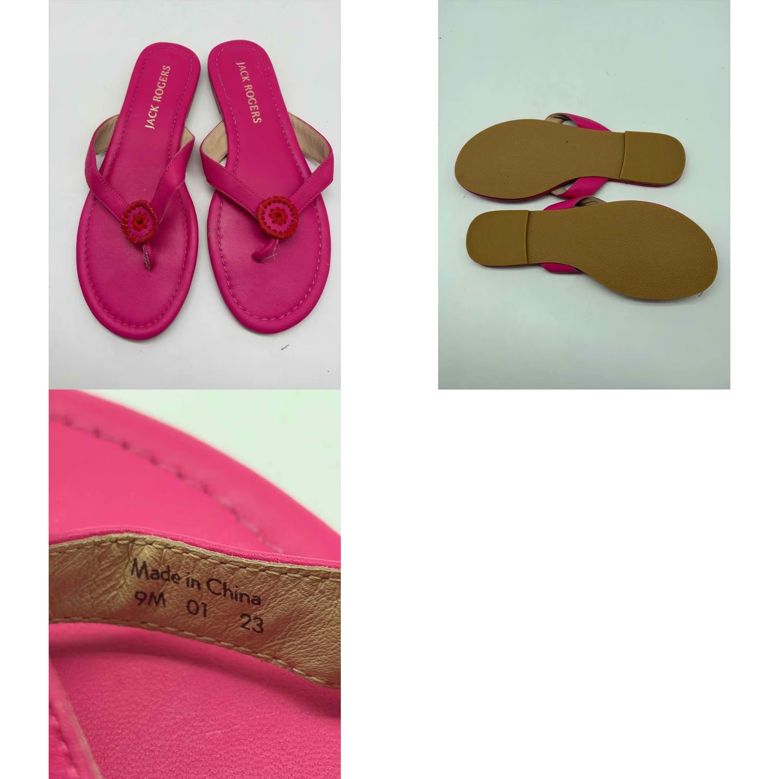 Jack Rogers Jack Rogers Pink Size 9 Thong Sandals Size US 9 / IT 39 - 9 Thumbnail