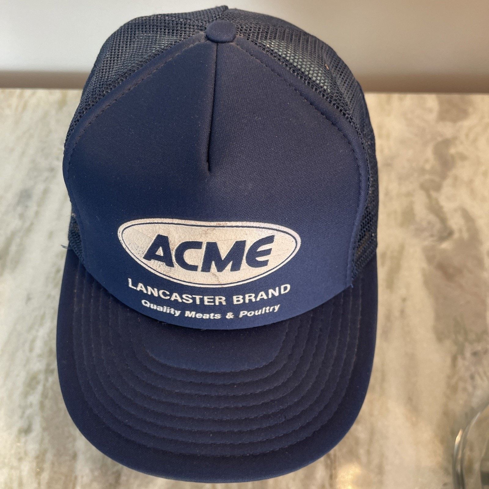 Vintage Vtg 1980’s Trucker Hat Snapback Cap ACME Food Lancaster 7 Size ONE SIZE - 3 Thumbnail