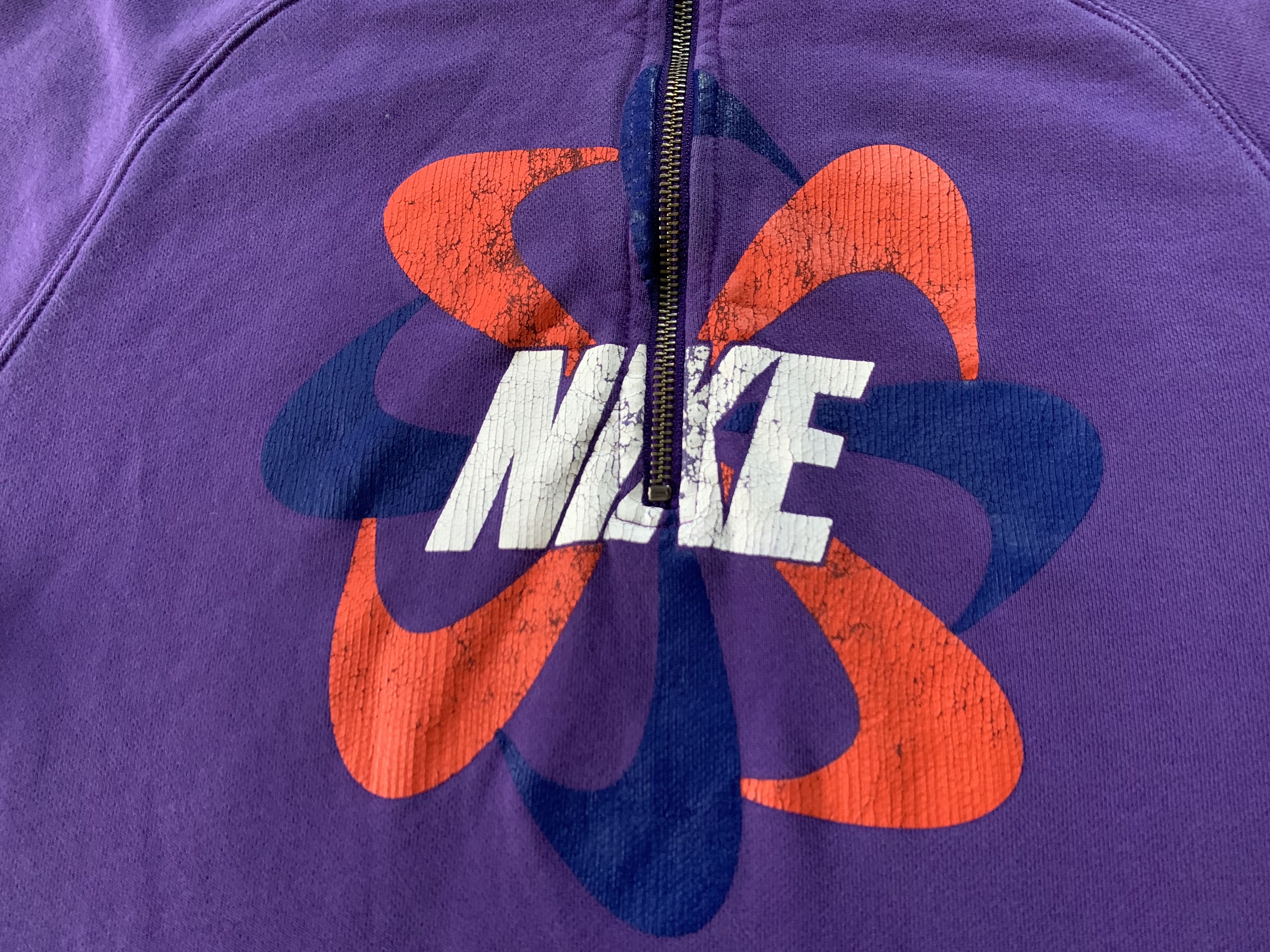 Nike × Vintage Vintage Nike Track & Field Multi Swoosh Hoodie Size US M / EU 48-50 / 2 - 5 Thumbnail