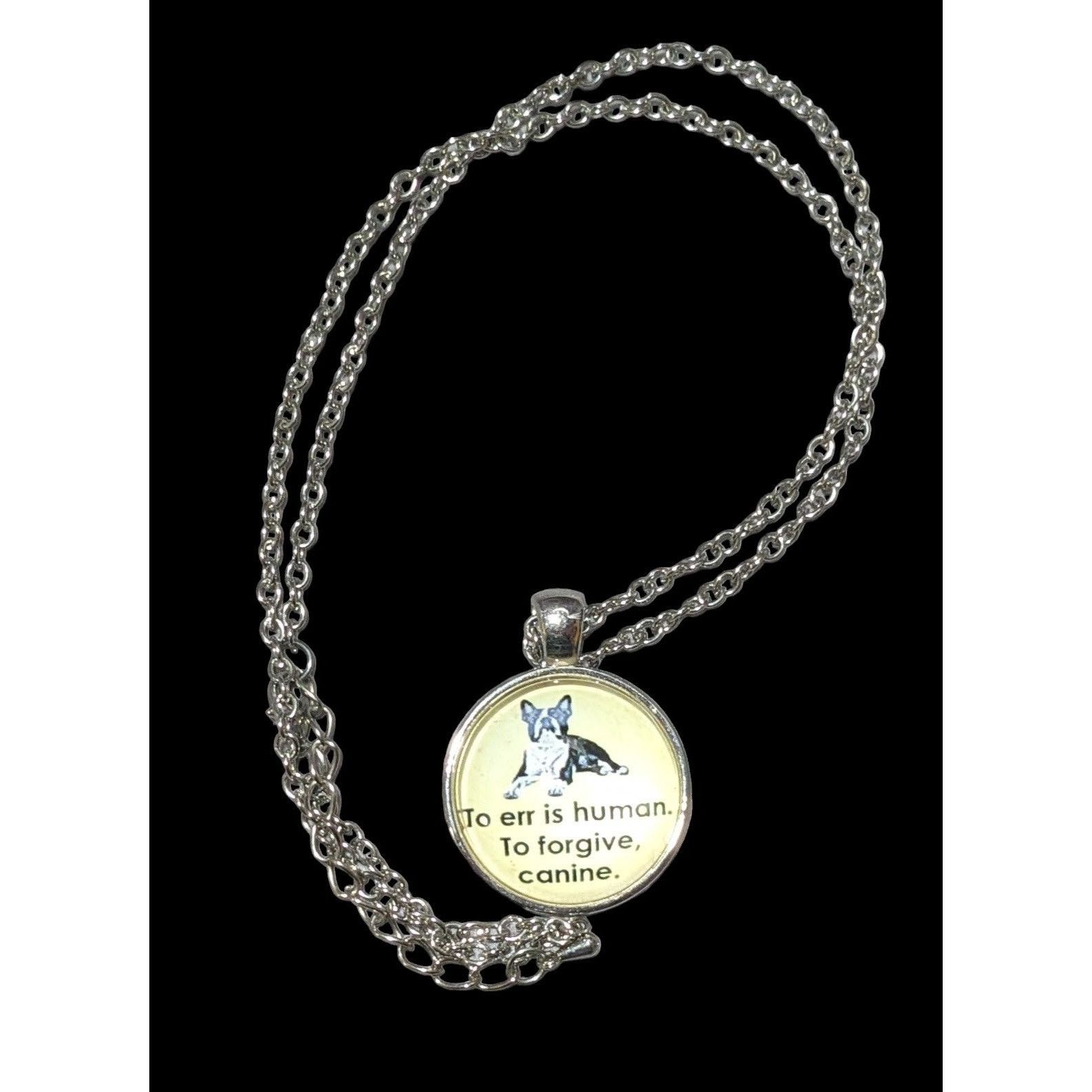 Other Yellow And Silver Dog Lover Pendant Necklace Size ONE SIZE - 3 Thumbnail
