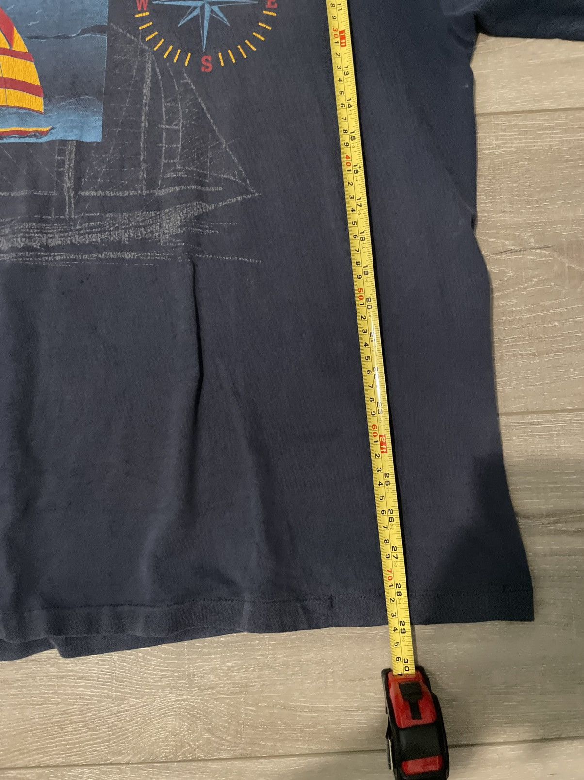Vintage Vintage 90s Sun Faded Single Stitch Sailboat T-Shirt Size US L / EU 52-54 / 3 - 6 Thumbnail