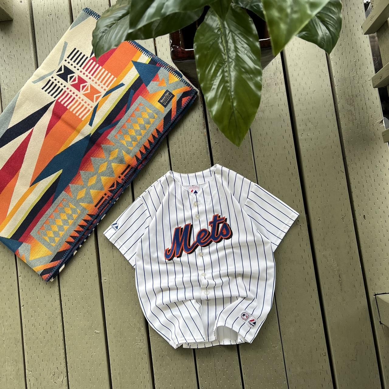 MLB 00’s New York Mets David Wright Majestic MLB PinstripeJersey Size US XS / EU 42 / 0 - 1 Thumbnail