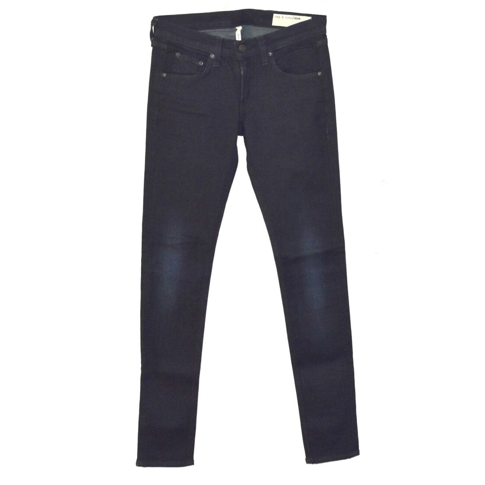 Rag & Bone B0 RAG & BONE Dark Wash Olive Harrow Skinny Stretch Jeans 26 Size 26" / US 2 / IT 38 - 1 Thumbnail