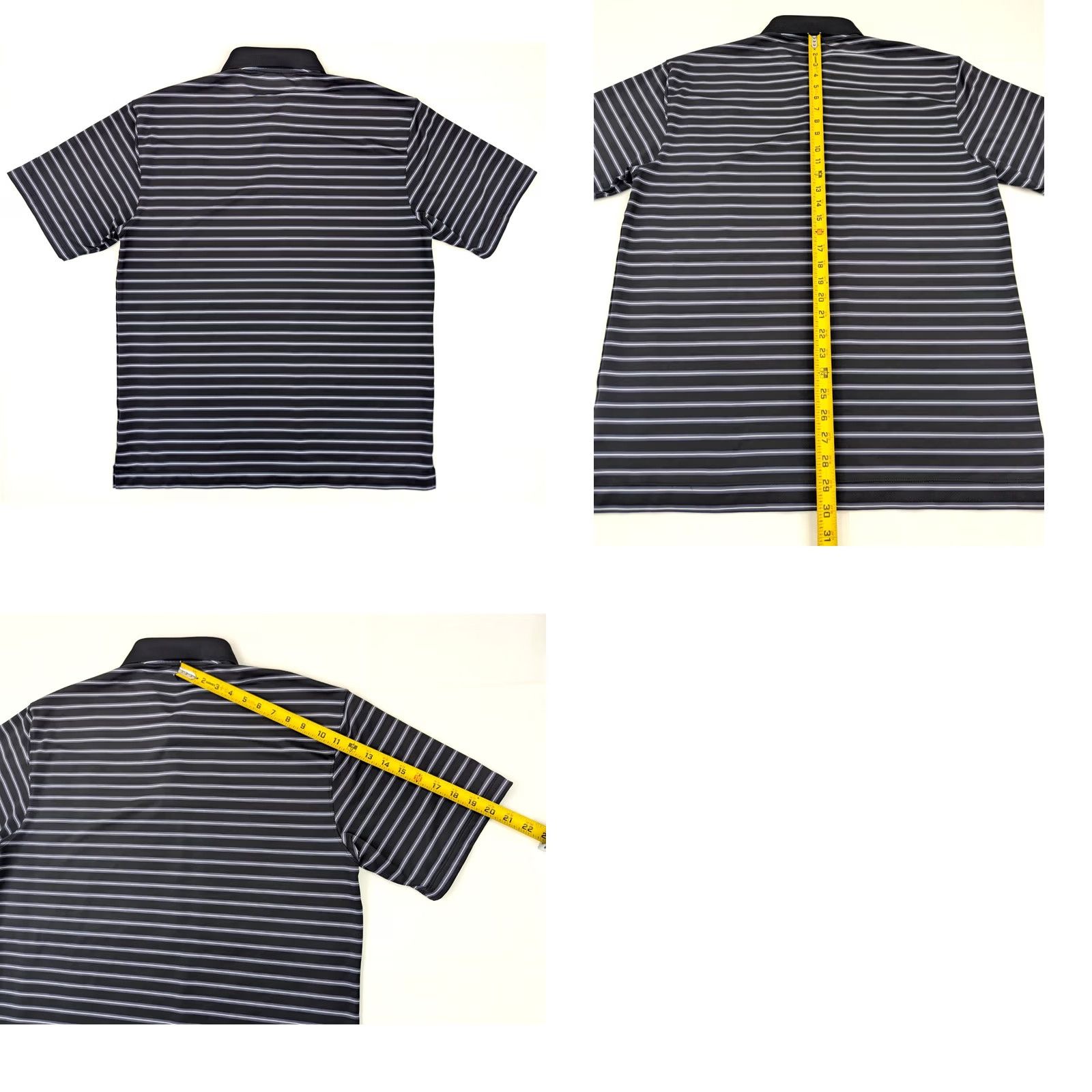 Nike Nike Golf Fit Dry Performance Polo Shirt Men L Black Striped Wicking - EUC Size US L / EU 52-54 / 3 - 8 Thumbnail