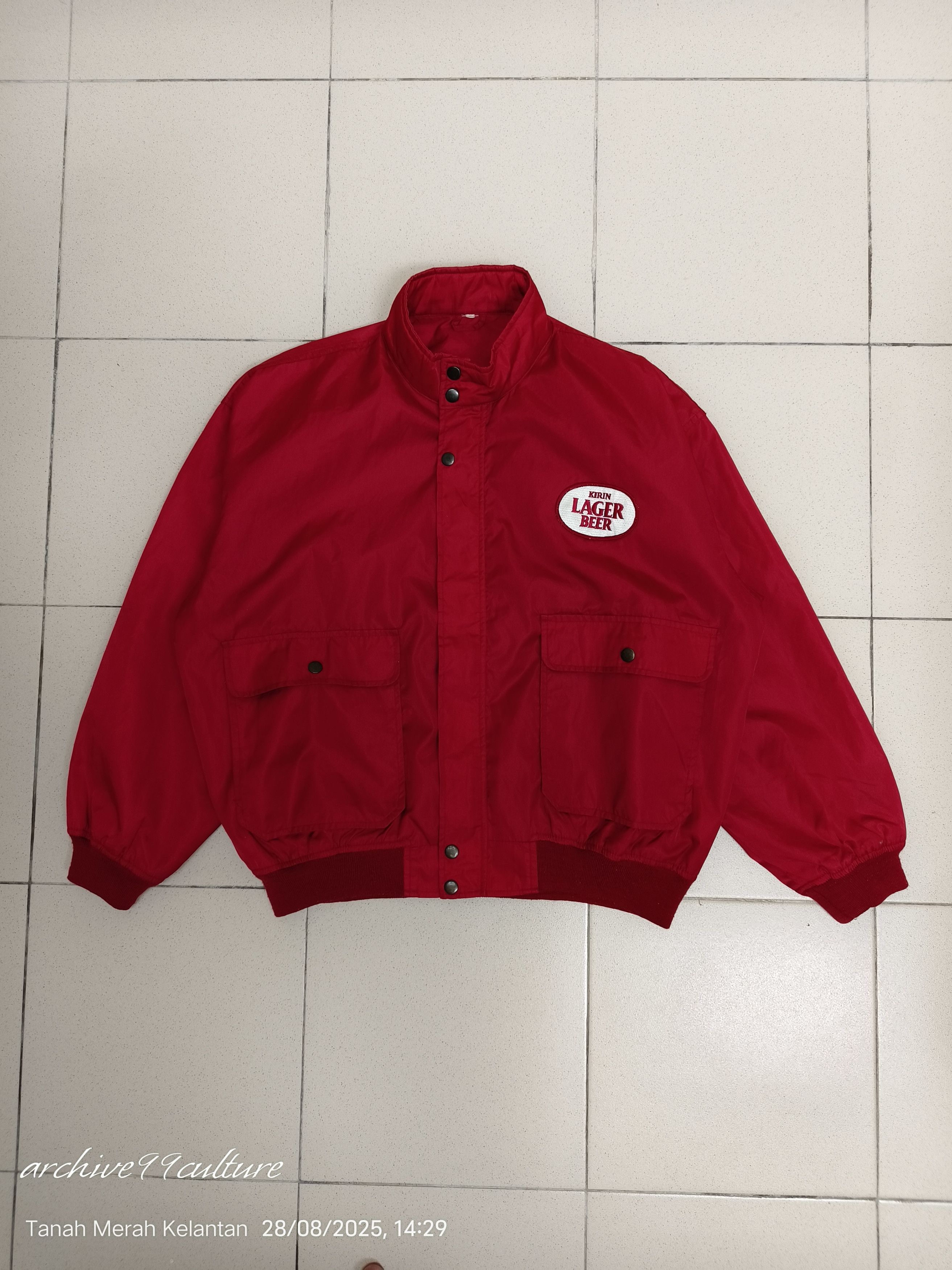 Japanese Brand Vintage 90's KIRIN LAGER BEER Japan Staff bomber jacket Size US M / EU 48-50 / 2 - 2 Thumbnail