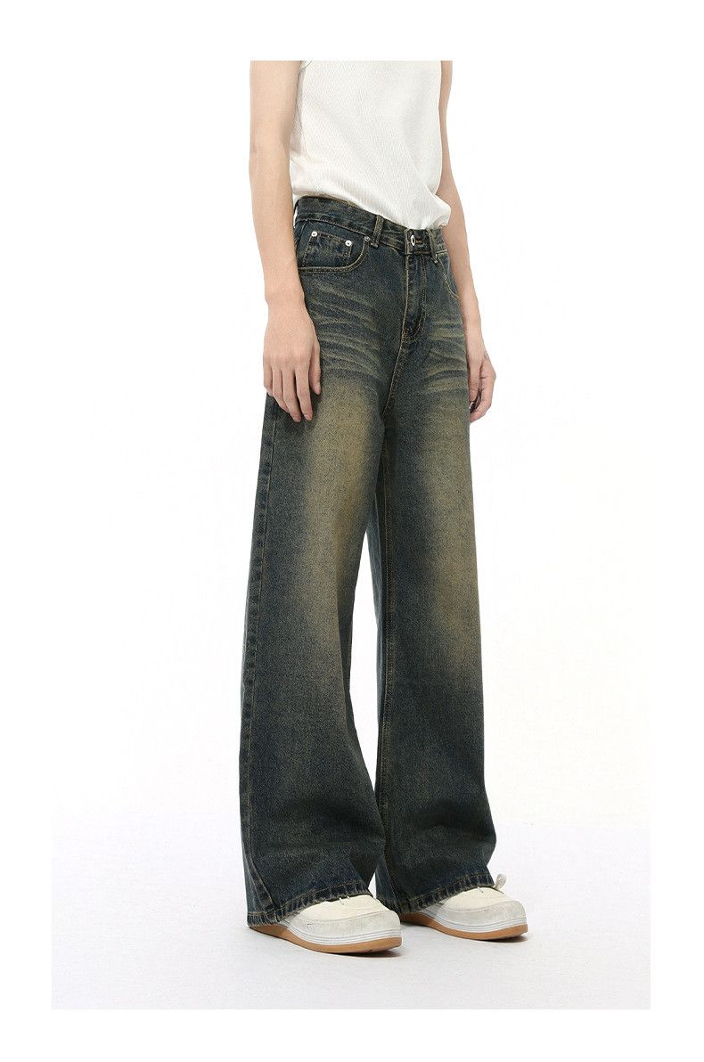 Japanese Brand × Jean American street retro distressed straight loose jeans Size US 32 / EU 48 - 5 Thumbnail