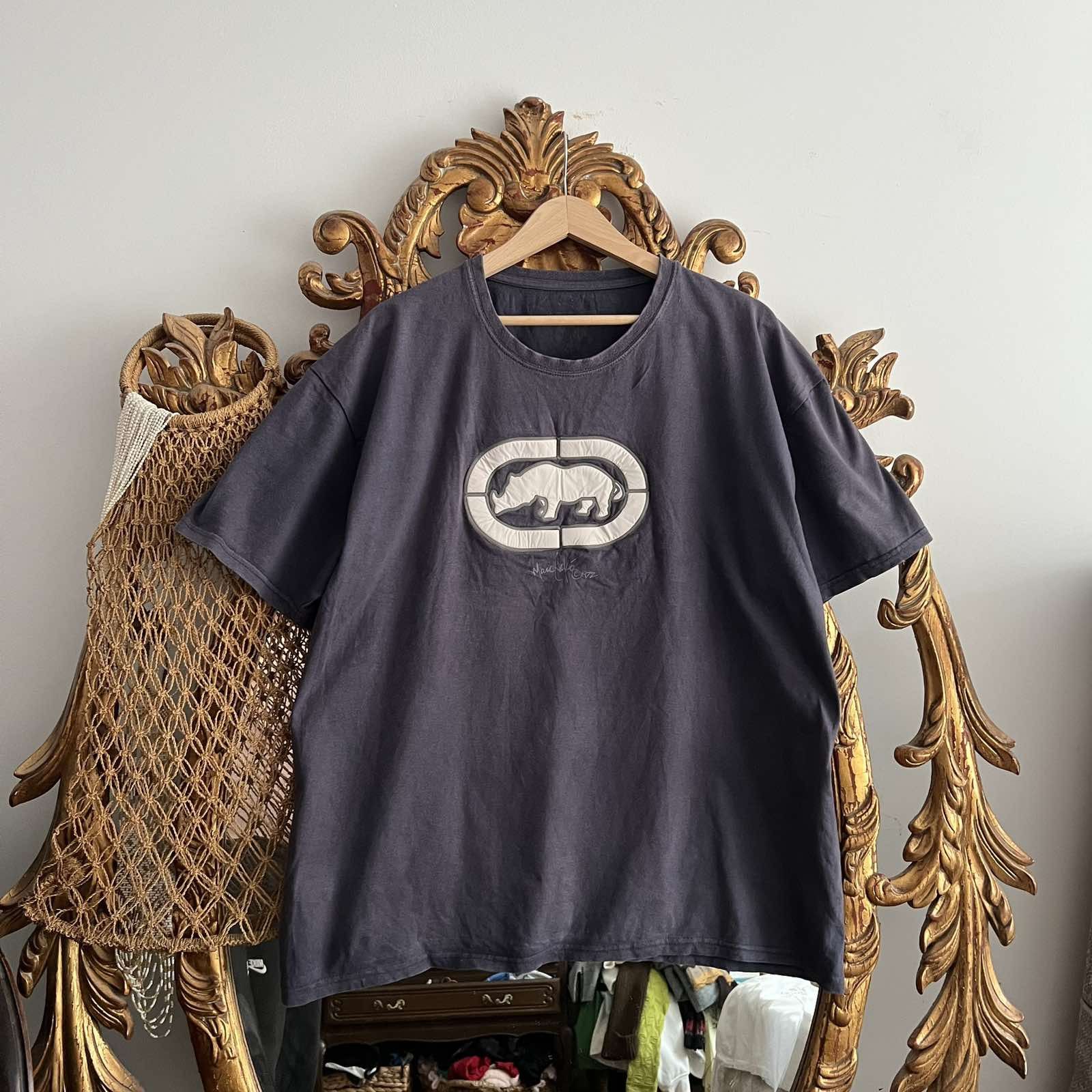 Ecko Unltd. Vintage Y2K Ecko Unlimited T Shirt Size XL Faded Black Rare Size US XL / EU 56 / 4 - 1 Thumbnail