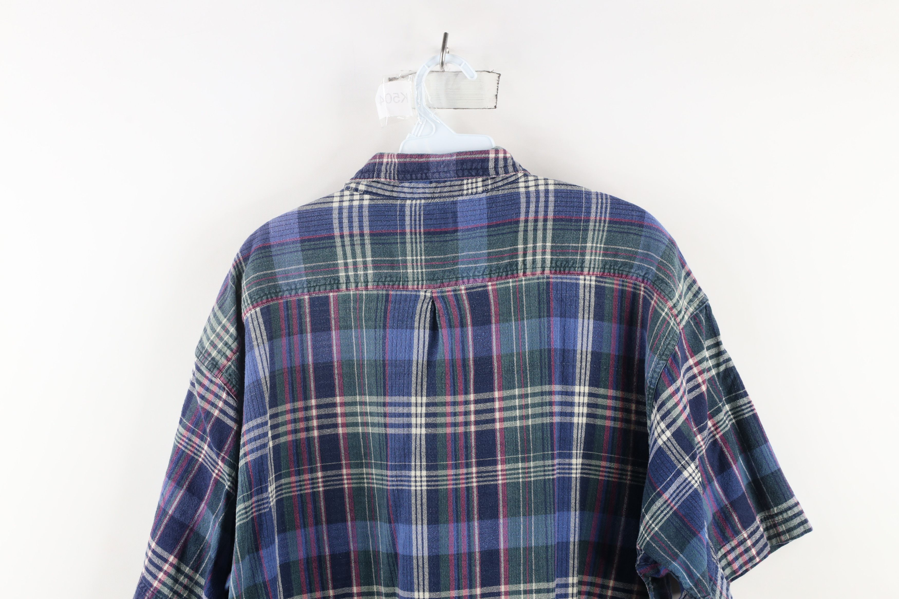 Vintage Vintage 90s Streetwear Weave Short Sleeve Button Down Shirt Size US XL / EU 56 / 4 - 7 Thumbnail