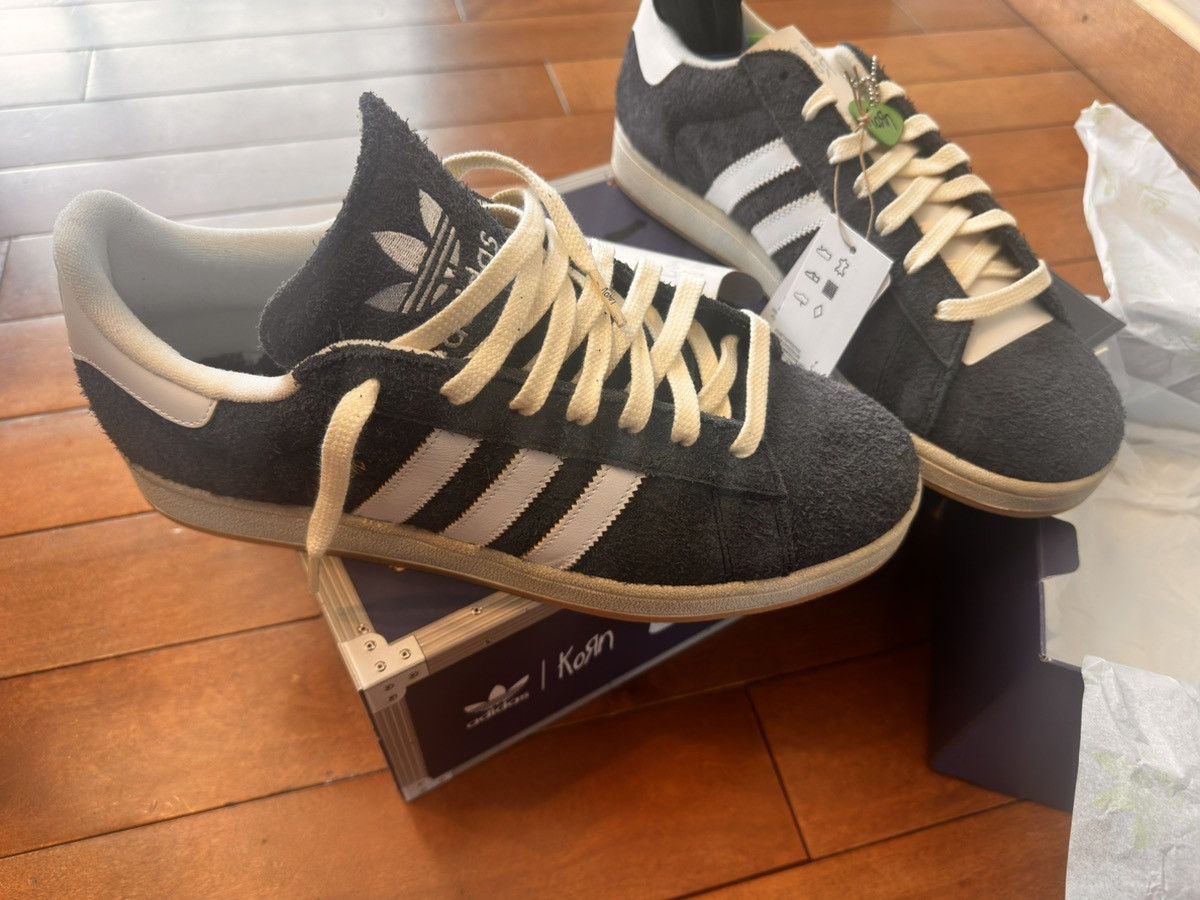 image of Adidas Campus 2 Korn Shoes in Carbon, Men's (Size 11.5)