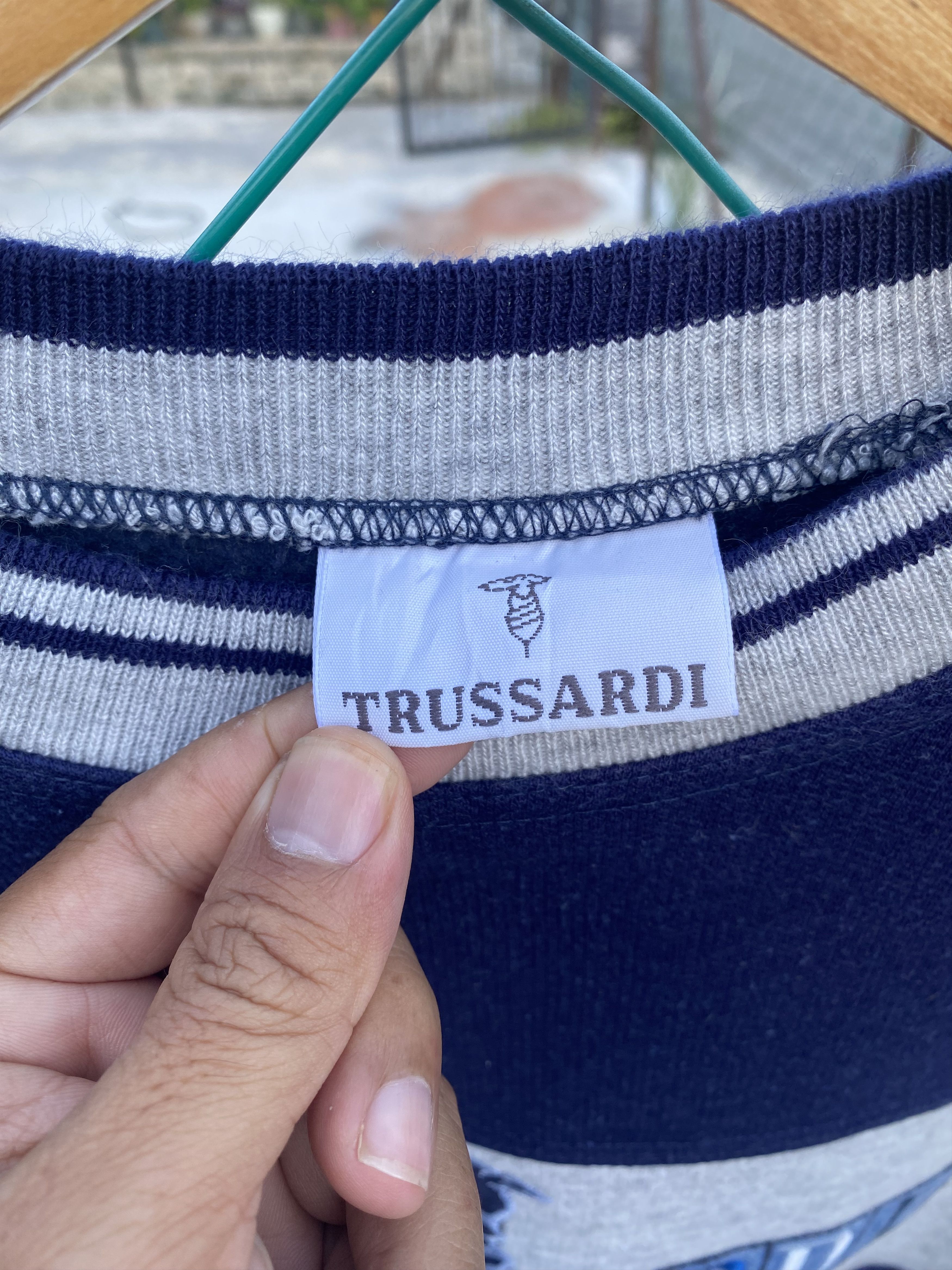 Trussardi Trussardi embroidery spellout sweatshirts Size US M / EU 48-50 / 2 - 7 Thumbnail
