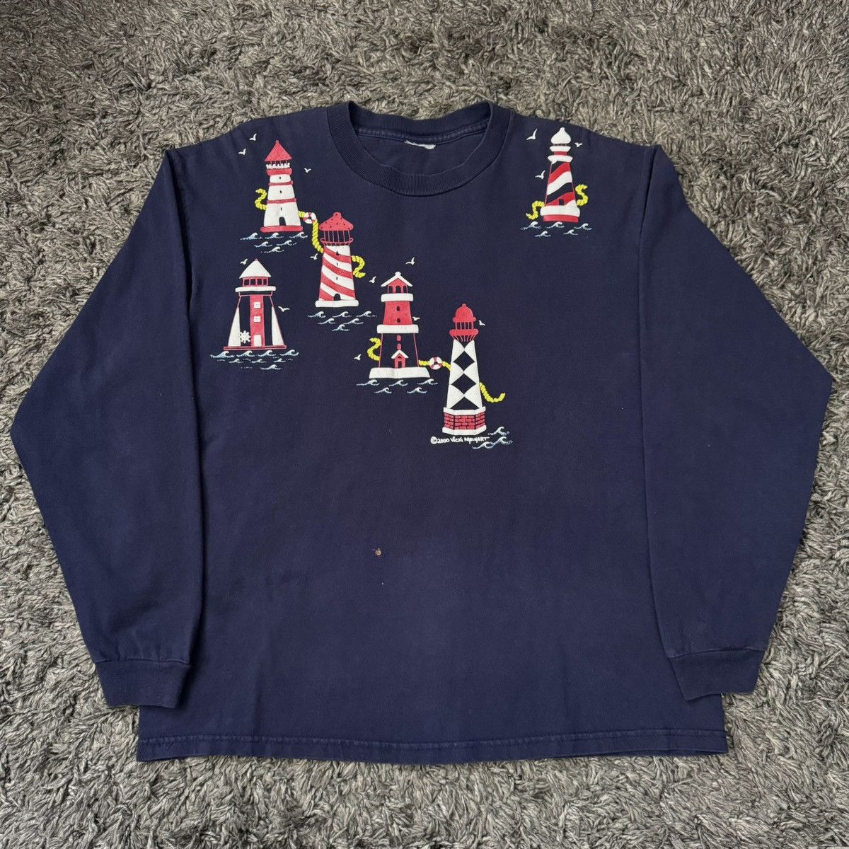 Other Lighthouse Ocean Art Tee by Vicki Melhart Size US L / EU 52-54 / 3 - 4 Thumbnail