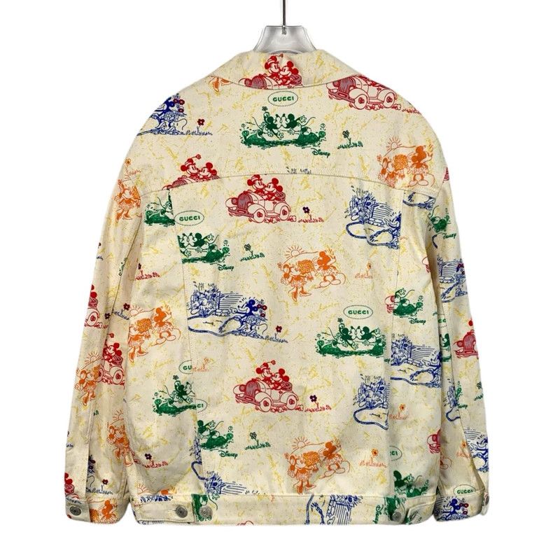 Gucci Gucci Suze 38 Disney co-branded beige pattern printed lape Size US XXS / EU 40 - 2 Thumbnail
