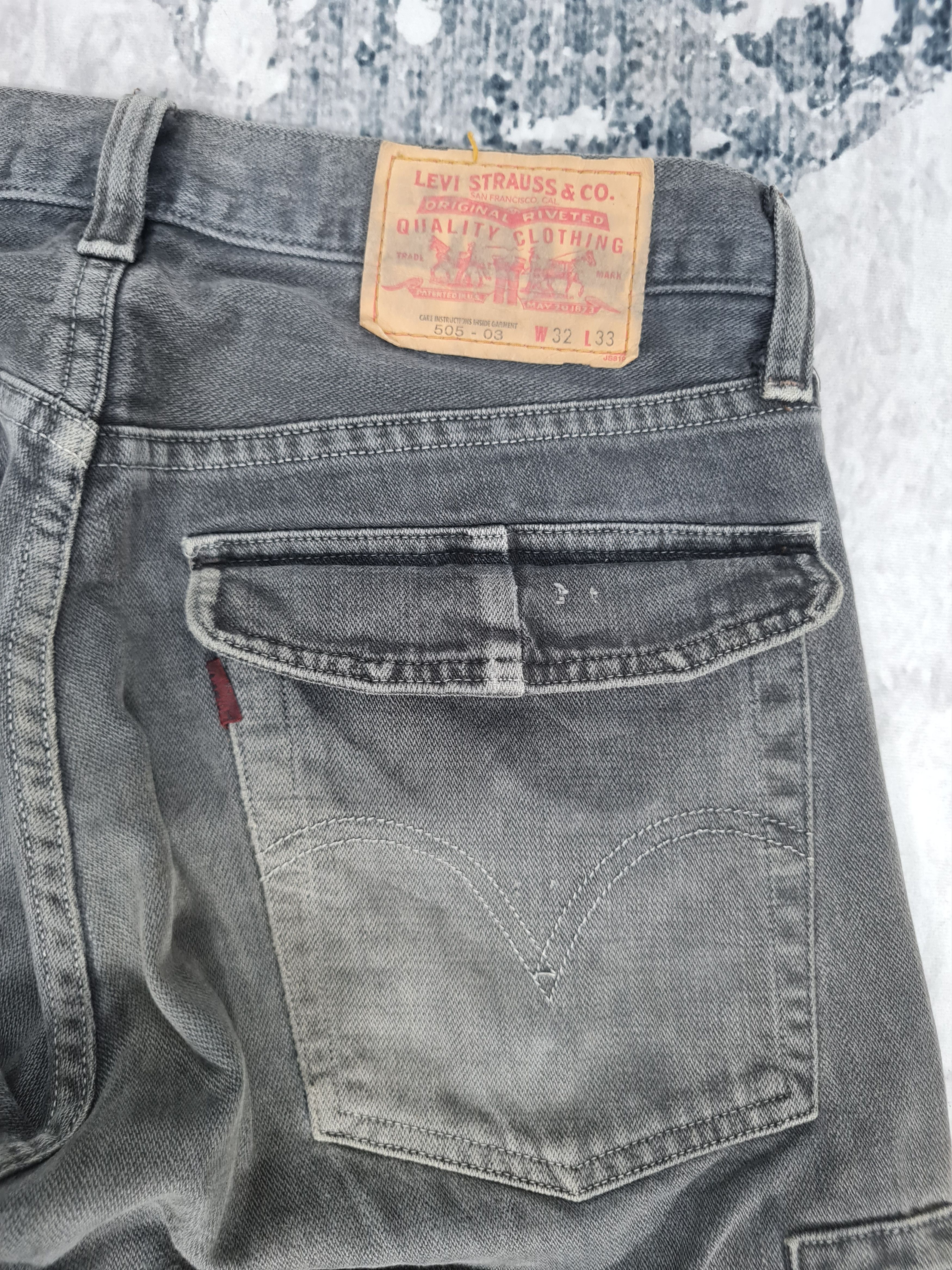 Levi's Vintage Clothing LEVIS 505-03 Cargo Tactical Black Jeans L0374 Size 32X30 Size US 32 / EU 48 - 11 Thumbnail