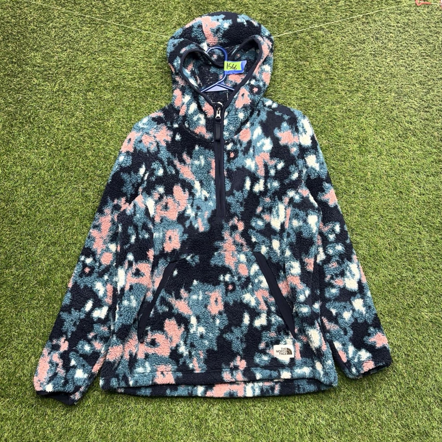 The North Face The North Face Campshire Aztec Fleece Hooded Anorak Jacket Womens M Blue Size M / US 6-8 / IT 42-44 - 2 Thumbnail