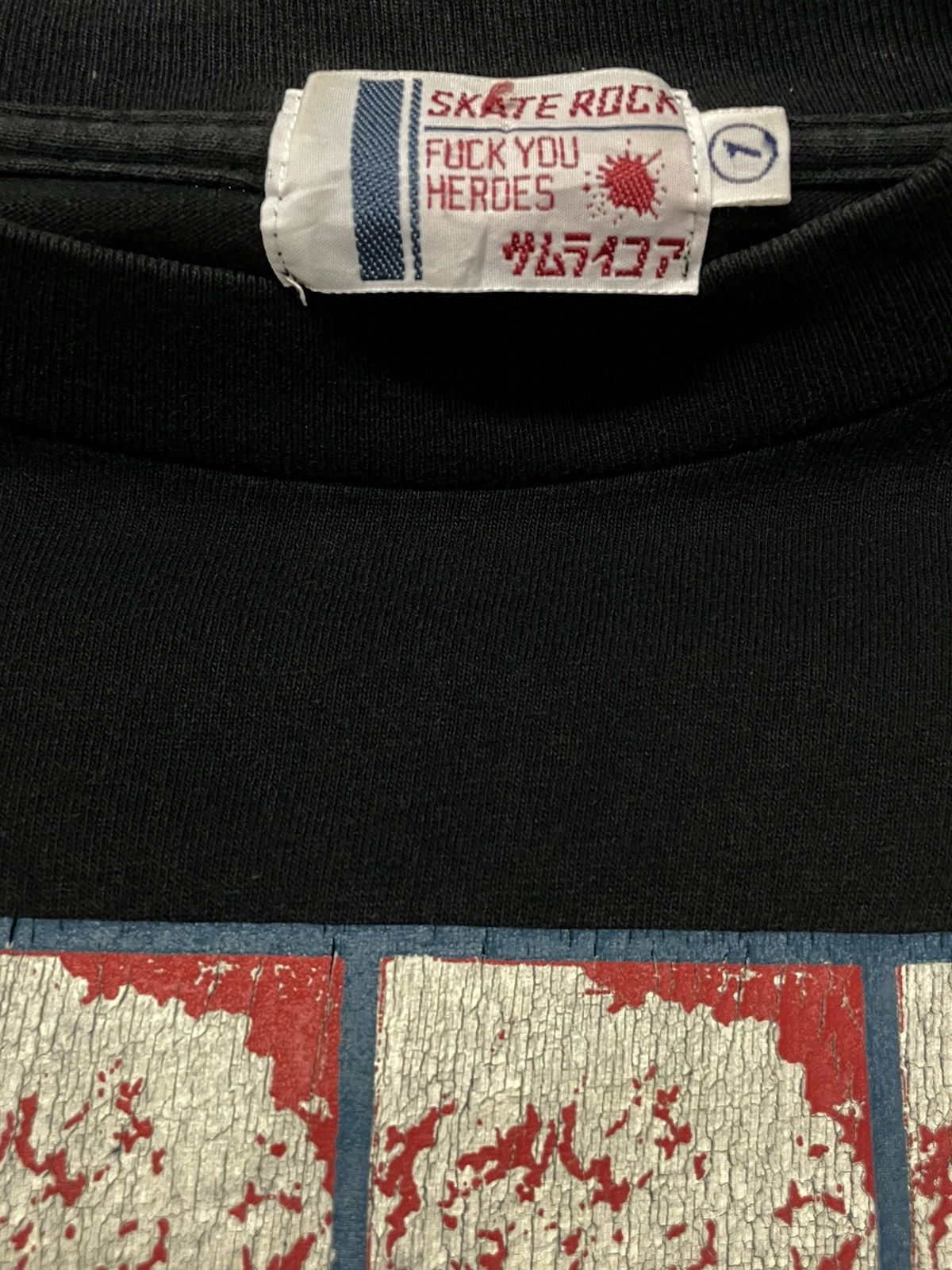 Vintage Vintage 1990s Single Stitch Japan Fuck U Heroes Skate Tshirt Size US S / EU 44-46 / 1 - 11 Thumbnail