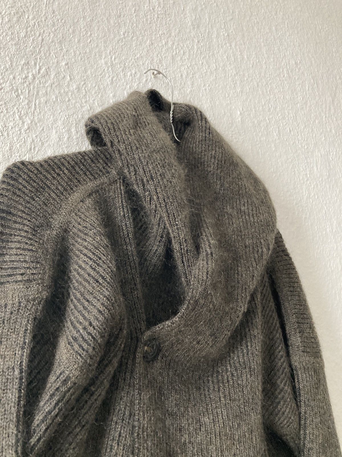 Rick Owens F/W 19 "LARRY" Hooded Mohair & Wool Knit Jacket Rick Owens L Size US L / EU 52-54 / 3 - 10 Thumbnail