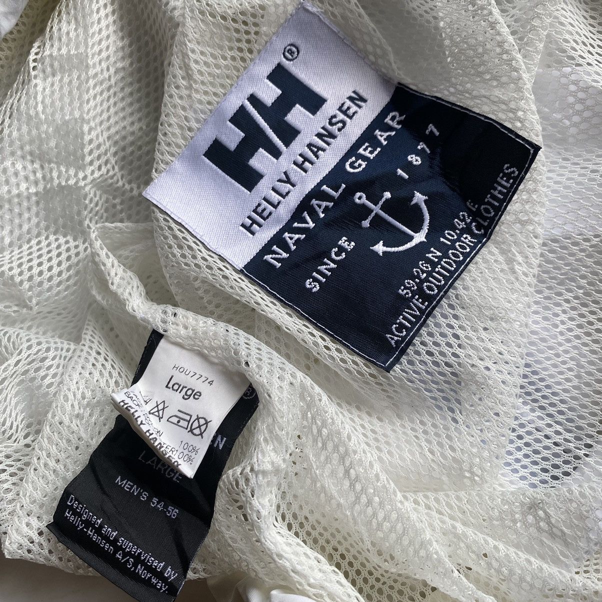 Helly Hansen 🔥VINTAGE HELLY HANSEN NAVAL GEAR CAGOULE JACKET RARE Size US L / EU 52-54 / 3 - 7 Thumbnail