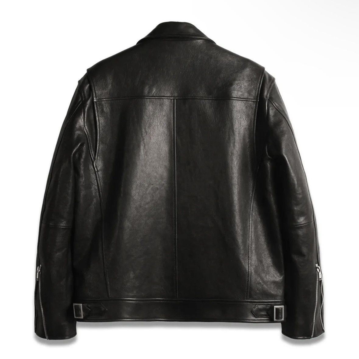 MUSINSA PREMIUM LAMBSKIN VEGETABLE SINGLE BREASTED JACKET Size US L / EU 52-54 / 3 - 2 Thumbnail