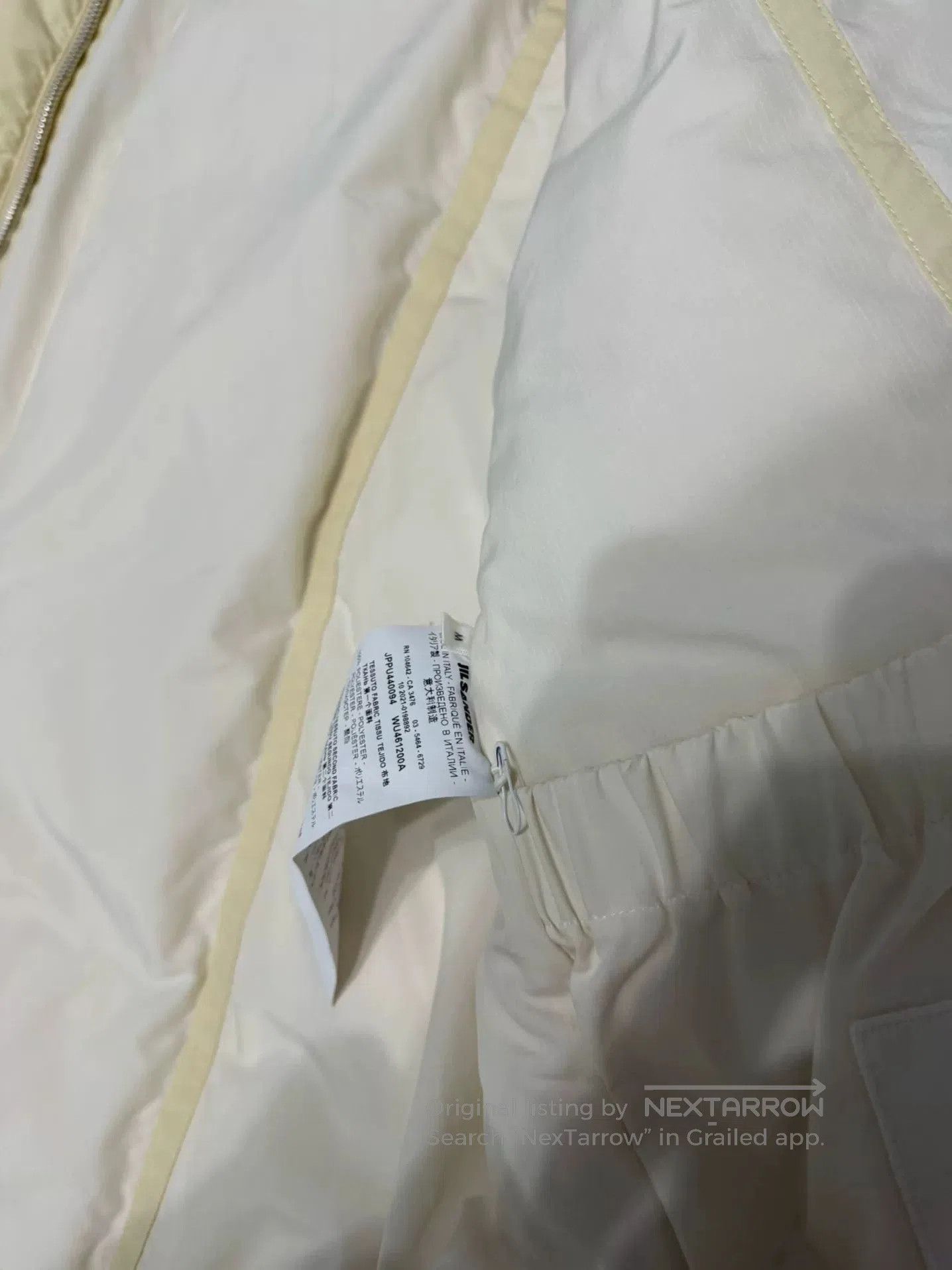 Jil Sander Jil Sander Down Jacket in Cream Color. Size M / US 6-8 / IT 42-44 - 9 Thumbnail