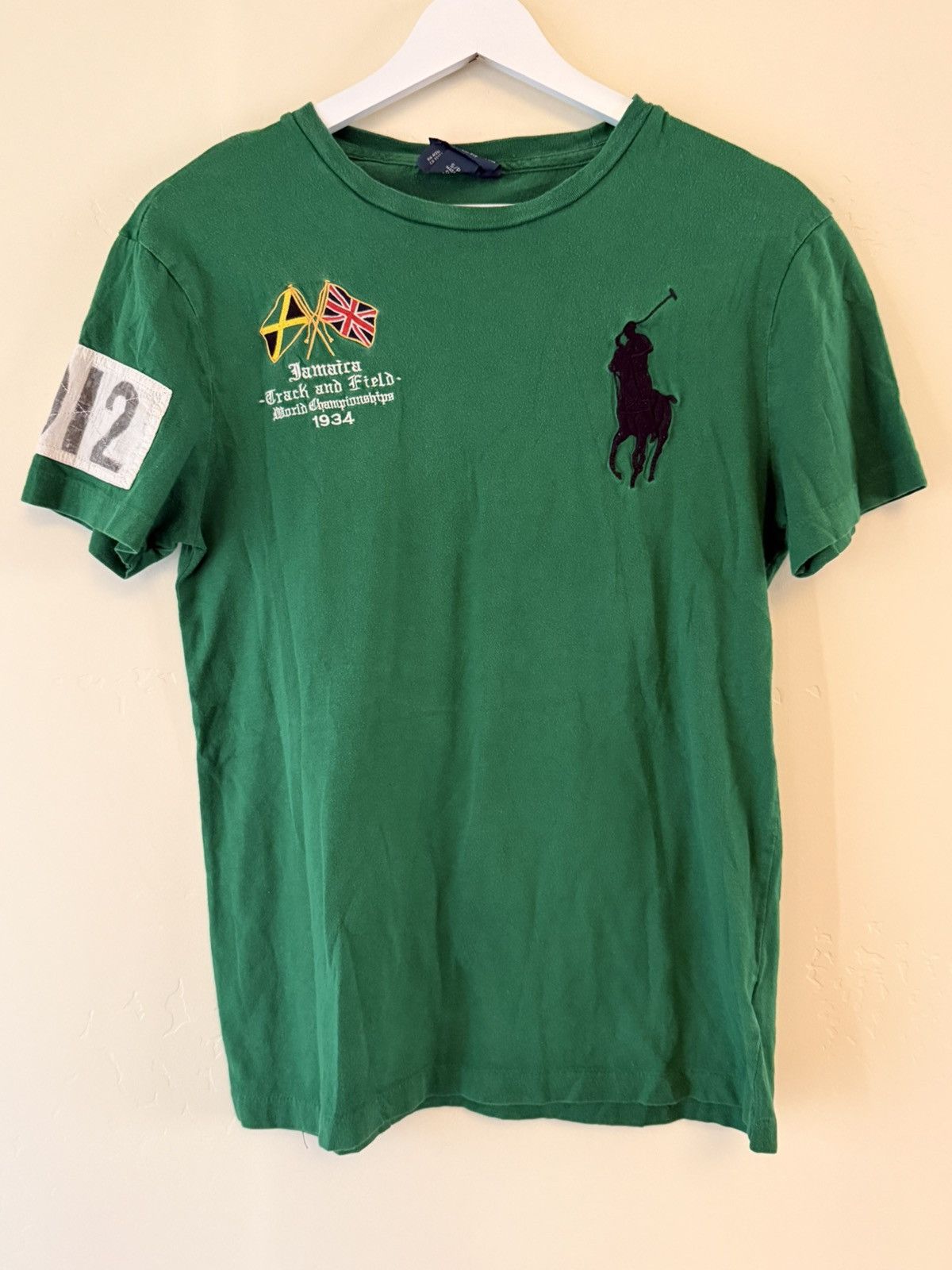 Polo Ralph Lauren Vintage Polo Ralph Lauren Running Tee Size US S / EU 44-46 / 1 - 2 Thumbnail