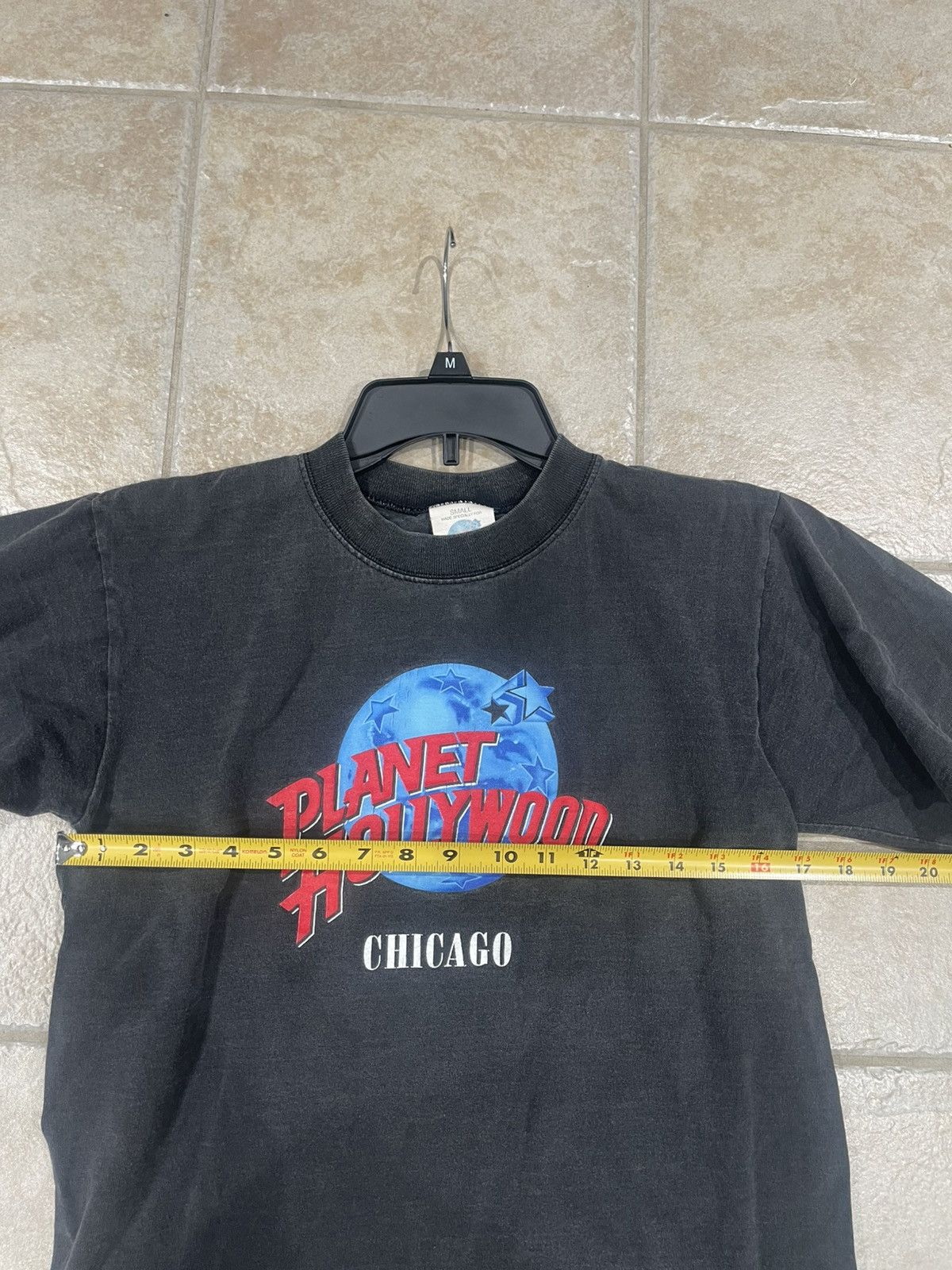 Planet Hollywood Vintage 90s Planet Hollywood Chicago Graphic Black Cotton Size US S / EU 44-46 / 1 - 6 Thumbnail