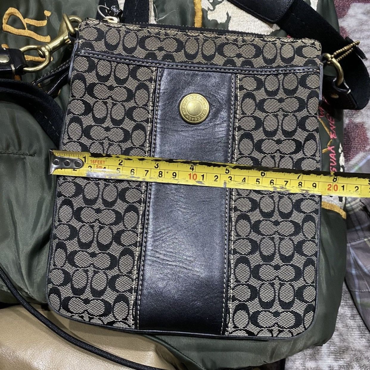 Coach Authentic Coach Monogram Small Crossover Bag Pocket Book Size ONE SIZE - 16 Thumbnail