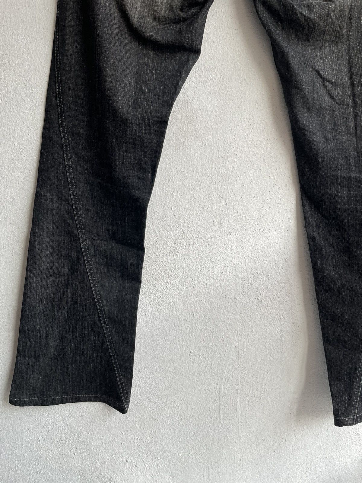 Japanese Brand × Le Grande Bleu (L.G.B.) × Morgan Homme 90s Flare Morgan De Toi Homme Spiral Cut Denim Jeans Size US 32 / EU 48 - 16 Thumbnail